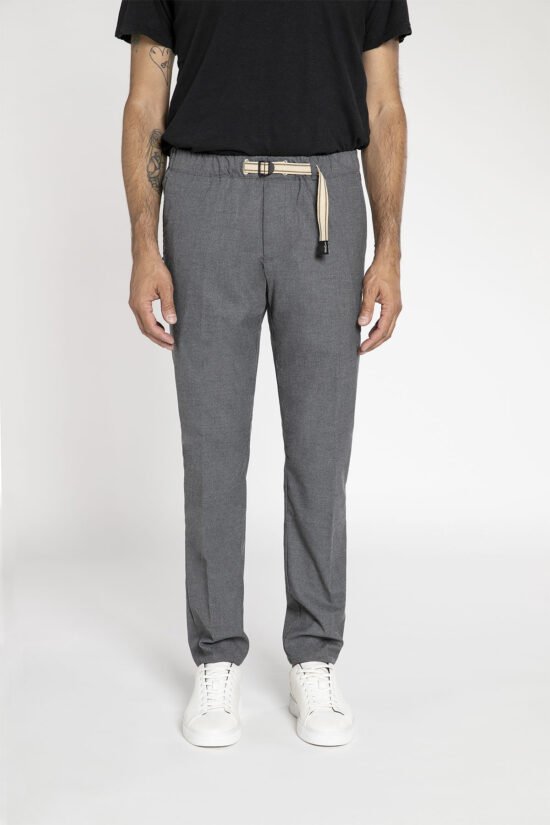 Men's wool gabardine pants in sand